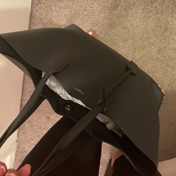 SAINT LAURENT LEATHER TOTE - Picture 4 of 5